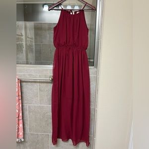 Burgandy Maxi Dress •Size Medium